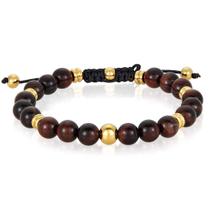 Pulseira West Coast Jewelry Red Tiger Eye Stone para homens