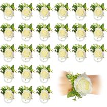 Pulseira Wrist Corsage Wedding Rose, 24 peças para dama de honra nupcial Pulseira Wrist Corsage Wedding Rose, 24 peças para dama de honra nupcial