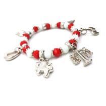Pulseira Xangô Orixás Umbanda Candomblé Ajustável