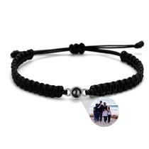 Pulseira XEL com projeção fotográfica personalizada em prata esterlina Pulseira XEL com projeção fotográfica personalizada em prata esterlina