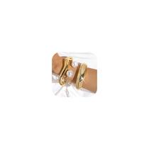 Pulseira YANCHUN Chunky Gold Cuff, joias não manchadas