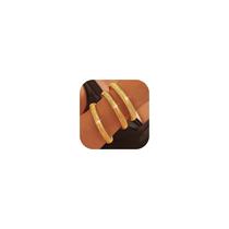 Pulseira YANCHUN Gold Chunky Cuff Stack, não manchada Pulseira YANCHUN Gold Chunky Cuff Stack, não manchada