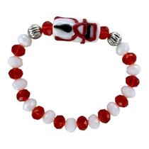 Pulseira Zé Pelintra Firma Desenhada Cristal E Silicone