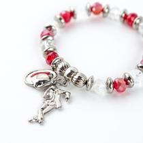 Pulseira Ze Pelintra Prateada Pingente do Ze e Chapeu