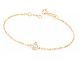 Pulseira Zircônia Branca.18 Cm Rommanel 5515831806