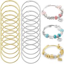 Pulseira ZYEHXED, cabo torcido, aço inoxidável, 20 unidades
