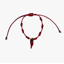 Pulseiras 7 nós com pingente PIMENTA de murano kabbalah/cabala regulável adulto/infantil contra inve Pulseiras 7 nós com pingente PIMENTA de murano kabbalah/cabala regulável adulto/infantil contra inve