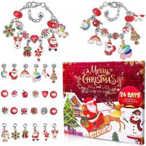 Pulseiras Advent Calendar Charm SIXNIE 2024 para meninas de 3 anos ou mais