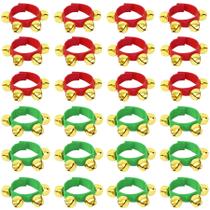 Pulseiras Augshy Christmas Jingle Bells, 24 pacotes para presentes