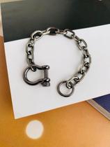 Pulseiras banhadas tendência Maximalismo com fecho frontal mosquetão ferradura