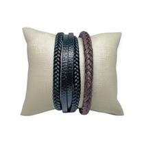 Pulseiras Billie Jean Masculinas Premium Kit C/2 Fecho Metal