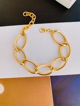 Pulseiras braceletes banhados a Ouro modelo Maxi elos tendência Maximalismo Pulseiras braceletes banhados a Ouro modelo Maxi elos tendência Maximalismo