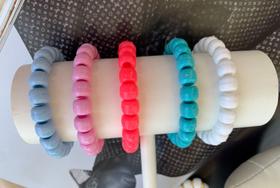 Pulseiras Braceletes coloridas para o verão miçangas Bol