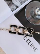 Pulseiras braceletes Semi Joia a Prata Esmaltado Preto Pulseiras braceletes Semi Joia a Prata Esmaltado Preto