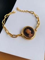 Pulseiras Braceletes Semi Joia Mix de banhos moeda Rainha