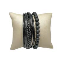 Pulseiras Capital Masculinas Premium Kit C/2 Fecho Metálico