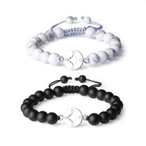 Pulseiras COAI Long Distance Stone Matte Onyx Howlite