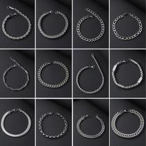 Pulseiras Cubanas Masculinas em Aço Inoxidável Estilo Hip Hop, Resistentes e Elegantes Pulseiras Cubanas Masculinas em Aço Inoxidável Estilo Hip Hop, Resistentes e Elegantes