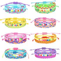 Pulseiras de amizade Sureio Colorful Paracord 24 unidades para meninas