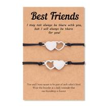 Pulseiras de amizade Tarsus Bff para 2 mulheres e homens de longa distância