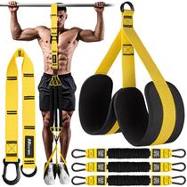 Pulseiras de assistência Pull Up HOXWC ajustáveis Heavy Duty 3 bandas