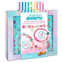 Pulseiras de Berloques Halo Pense Rosa Fun F0152-1