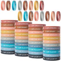 Pulseiras de borracha CYCLUSIVE Inspirational Pulseiras 60 unidades