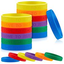 Pulseiras de borracha Jutom I Love to Read para crianças (120 unidades)