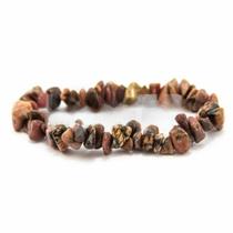 Pulseiras de cascalho em Rodonita - 02F