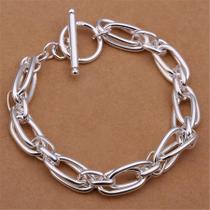 Pulseiras De Corrente Prateadas Para Homens E Mulheres, Joias Nobres Para Festa De Casamento,