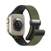 Pulseiras De Couro Para Apple Watch Series 8 3 SE 6 7 Ultra 44mm 40mm 49mm 45mm 41mm 38mm