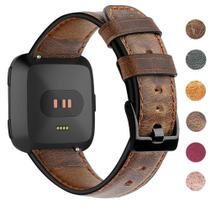 Pulseiras de couro para Fitbit Versa/Versa 2/Versa Lite da EZCO Pulseiras de couro para Fitbit Versa/Versa 2/Versa Lite da EZCO