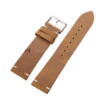 Pulseiras De Couro Vintage Em Couro De Bezerro Marrom E Azul 18mm-24mm, Pulseira Genuína Para