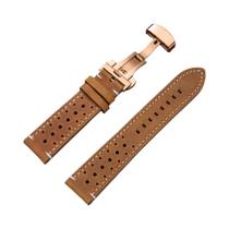 Pulseiras De Couro Vintage Para Relógios De Corrida, Respiráveis, Com Liberação Rápida, 18mm-24mm