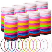 Pulseiras de gelatina de silicone Nuenen 1500 peças 80 Neon Rainbow Pulseiras de gelatina de silicone Nuenen 1500 peças 80 Neon Rainbow