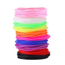 Pulseiras de gelatina Senkary, 120 peças, lembrancinhas de festa de silicone dos anos 80 Pulseiras de gelatina Senkary, 120 peças, lembrancinhas de festa de silicone dos anos 80