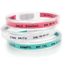 Pulseiras de identificação Mabis ID Tubular Waterproof 50 unidades
