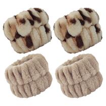 Pulseiras de lavagem para o pulso Zhuohai, 2 pares, absorventes, macias, em microfibra Pulseiras de lavagem para o pulso Zhuohai, 2 pares, absorventes, macias, em microfibra