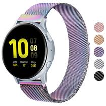 Pulseiras de metal Wanme para Samsung Galaxy Watch Active 2 44 mm 40 mm
