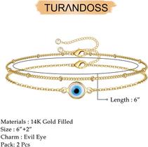 Pulseiras de ouro delicadas para mulheres, 14K ouro recheado ajustável Pulseiras de ouro delicadas para mulheres, 14K ouro recheado ajustável