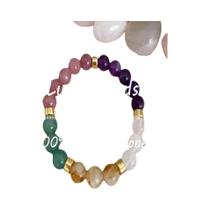 Pulseiras De Pedra Natural Para Mulheres Citrino Olho De Tigre Ametista Joias De Boa Sorte Presente