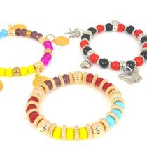 Pulseiras de Proteção Espiritual Patuá Unissex Devoção Umbanda Candomblé Talismã Sorte Kit