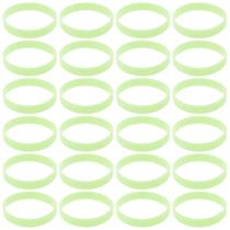 Pulseiras de pulseira NUOBESTY Luminous Silicone 100 unidades verdes Pulseiras de pulseira NUOBESTY Luminous Silicone 100 unidades verdes
