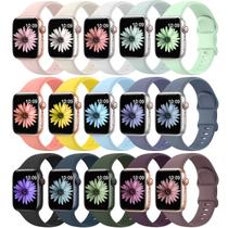 Pulseiras de Relógio Apple Watch SuperNana - 15 Unidades de Silicone Macio