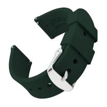 Pulseiras de relógio Archer Silicone Quick Release 18 mm verdes