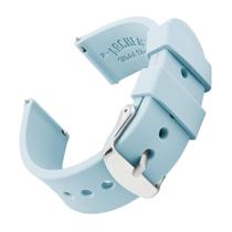 Pulseiras de relógio Archer Silicone Quick Release 22 mm em azul pó Pulseiras de relógio Archer Silicone Quick Release 22 mm em azul pó