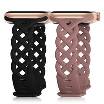 Pulseiras de relógio Bandiction Braided Silicone para Apple Watch Pulseiras de relógio Bandiction Braided Silicone para Apple Watch