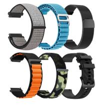 Pulseiras de Relógio CARBINOX 22mm - Pacote com 6 - Duráveis para Smartwatches Pulseiras de Relógio CARBINOX 22mm - Pacote com 6 - Duráveis para Smartwatches