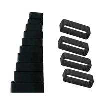 Pulseiras De Relógio De Borracha De Silicone Pretas 12-30mm Suporte De Anel De Laço 4 Peças Pulseiras De Relógio De Borracha De Silicone Pretas 12-30mm Suporte De Anel De Laço 4 Peças