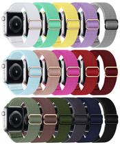 Pulseiras de Relógio DMIGADIGLO - Nylon Elástico - Pacote com 16 Unidades (38-41mm)